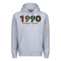 Heather Grey Womens 30 Years Old 1990 Premium Hoodie - Bettercallsaul