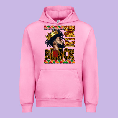 Black King Urban Hoodie Designed By Cowgirlartshop