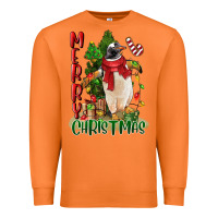 Carrot merry christmas penguin Premium Sweatshirt - LillyAllenDesigns