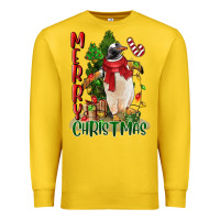 Lemon merry christmas penguin Premium Sweatshirt - LillyAllenDesigns