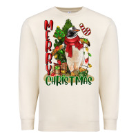 Sandshell merry christmas penguin Premium Sweatshirt - LillyAllenDesigns