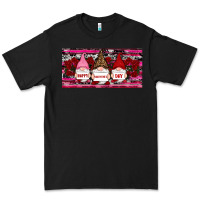 Black Happy valentines day gnomes rose Premium Tee - RanaPortraitStore