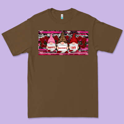 Premium Tee Happy valentines day gnomes rose