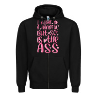 Black i might be a handful but so is this ass Zipper Hoodie - MaliasSmallBusiness