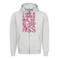 Dove Grey i might be a handful but so is this ass Zipper Hoodie - MaliasSmallBusiness