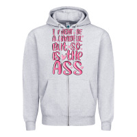Heather Grey i might be a handful but so is this ass Zipper Hoodie - MaliasSmallBusiness