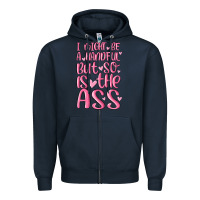 Navy i might be a handful but so is this ass Zipper Hoodie - MaliasSmallBusiness