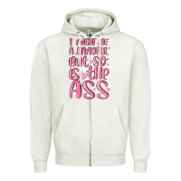 Oatmeal Heather i might be a handful but so is this ass Zipper Hoodie - MaliasSmallBusiness