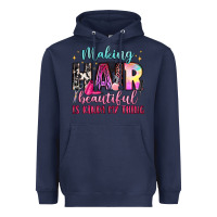 Navy making hair beautiful is kinda my thing Heavyweight Hoodie - LillyAllenDesigns