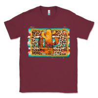 Burgundy cactus western leopard Classic Tee - AdoDesignShop