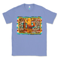 Colony Blue cactus western leopard Classic Tee - AdoDesignShop