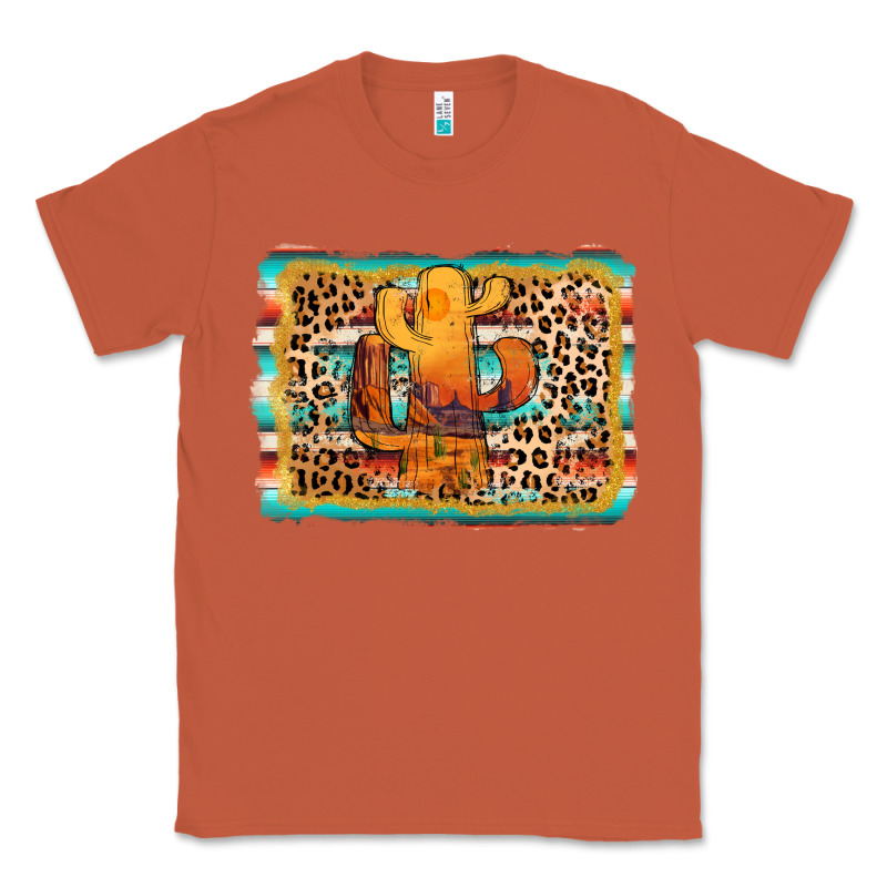 Cactus Western Leopard Classic Tee by AdoDesignShop | Teevron