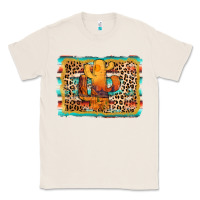 Natural cactus western leopard Classic Tee - AdoDesignShop