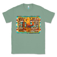 Sage cactus western leopard Classic Tee - AdoDesignShop