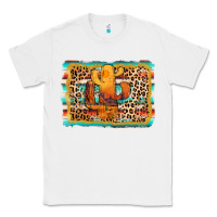 White cactus western leopard Classic Tee - AdoDesignShop
