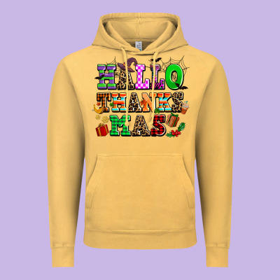 Hallothanksmas Vintage Hoodie Designed By Adodesignshop