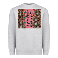 Life Is Better With A Pittie Heavyweight Sweatshirt | Teevron