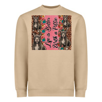 Mushroom life is better with a pittie Heavyweight Sweatshirt - JahusDesignShop