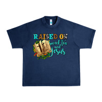 Navy raised on sweet tea and jesus Urban Heavy Tee - AdoDesignShop