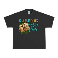 Pigment Black raised on sweet tea and jesus Urban Heavy Tee - AdoDesignShop