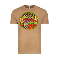 Vintage Camel Race coach with leopard and peace hand Vintage Tee - AdoDesignShop