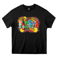 Black taco fiesta Heavy Core Tee - Zillion Design Studio