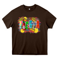 Chocolate Brown taco fiesta Heavy Core Tee - Zillion Design Studio