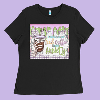 Ladies Tee fueled by iced coffee and anxiety