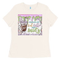 Bone fueled by iced coffee and anxiety Ladies Tee - MaliasSmallBusiness