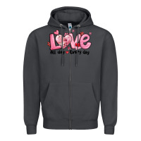 Smoke love all day every day Zipper Hoodie - MaliasSmallBusiness