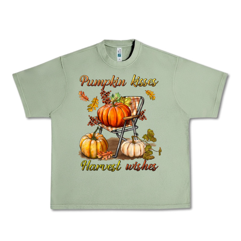 Pumpkin Kisses Harvest Wishes Urban Heavy Tee by BundleAndBundleShop | Teevron