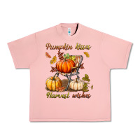Salmon pumpkin kisses harvest wishes Urban Heavy Tee - BundleAndBundleShop
