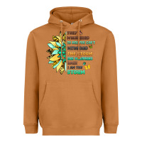 Meerkat inspirational flower and quote design Heavyweight Hoodie - LillyAllenDesigns