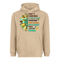 Mushroom inspirational flower and quote design Heavyweight Hoodie - LillyAllenDesigns