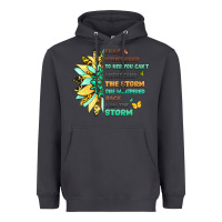Smoke inspirational flower and quote design Heavyweight Hoodie - LillyAllenDesigns