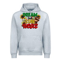 Heather Grey dream but stay woke juneteenth Urban Hoodie - CowGirlArtShop
