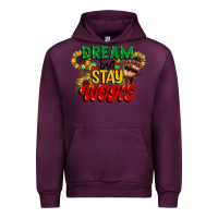 Mauve Wine dream but stay woke juneteenth Urban Hoodie - CowGirlArtShop