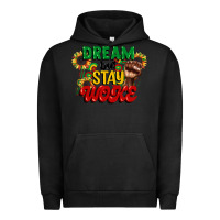 Pigment Black dream but stay woke juneteenth Urban Hoodie - CowGirlArtShop