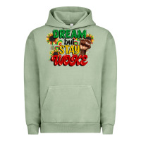Pigment Oil Green dream but stay woke juneteenth Urban Hoodie - CowGirlArtShop