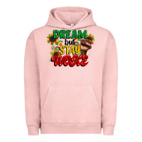 Pigment Salmon dream but stay woke juneteenth Urban Hoodie - CowGirlArtShop