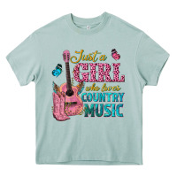 Arona just a girl who loves country music Heavy Core Tee - texasbilliewilder