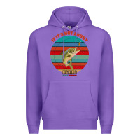 Purple If It's Not About Fishing I'm Not Interested Premium Hoodie - Bettercallsaul