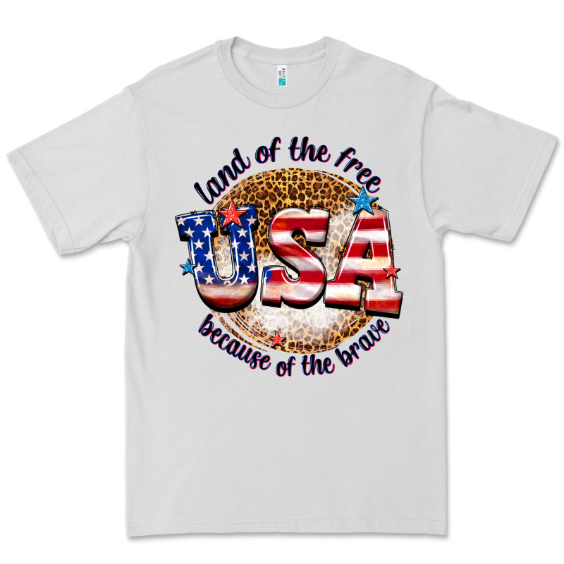 Land Of The Free Usa Because Of The Brave Billie W Premium Tee by texasbilliewilder | Teevron