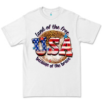 White land of the free usa because of the brave billie w Premium Tee - texasbilliewilder