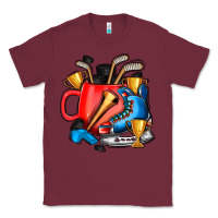 Burgundy hockey coffee Classic Tee - AdoDesignShop