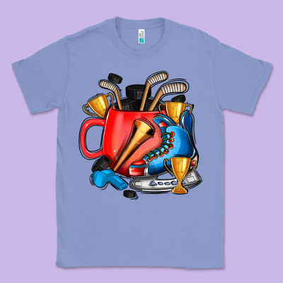 Hockey Coffee Classic Tee Designed By Adodesignshop