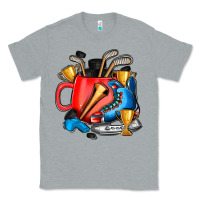 Heather Grey hockey coffee Classic Tee - AdoDesignShop