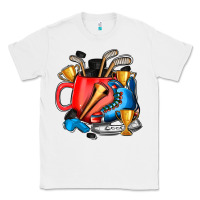 White hockey coffee Classic Tee - AdoDesignShop