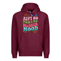 Burgundy ain't no hood like mother hood Premium Hoodie - JahusDesignShop