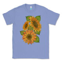 Colony Blue sunflowers b Classic Tee - Artiststas
